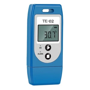 Registrador de datos de temperatura USB con informes CSV PDF, 32000 puntos, batería de 1 año - Imagen 1 de 8