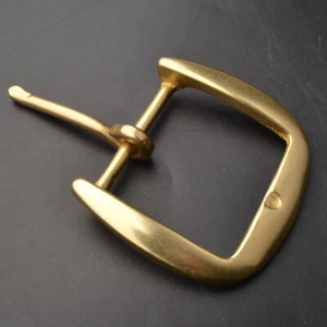 2x Schwerlast einzelne Zinken Messing Leder Gürtelschnalle Ersatz passt 4,2 cm Chic - Bild 1 von 7