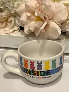Peeps Pride Rainbow Inside We're All the Same Coffee Cup Mug Easter - Picture 1 of 3