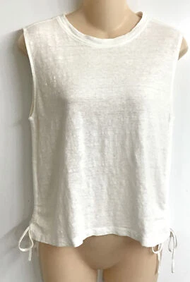 Camiseta musculosa con corbata lateral con marco blanca nueva con etiquetas talla S Foto 1 de 4