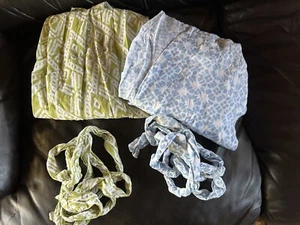 2 JOHN ROBSHAW Robes Green And Blue One Size AS IS Holes Fabric Cutters - Picture 1 of 12
