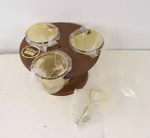 NOS Vintage 70er Mid Century Modern MCM Westwood drehbarer Gewürzbecherhalter - Bild 1 von 6