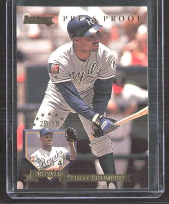Terry Shumpert 1995 Donruss Gold Foil Press Proofs Kansas City Royals #176 /2000 - Image 1 of 2