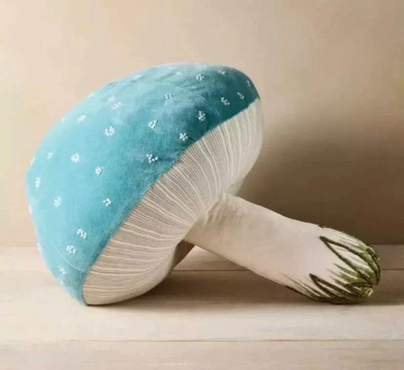 Almohada John Derian Target Acción de Gracias Azul Seta 17" Nueva con Etiquetas Foto 1 de 1