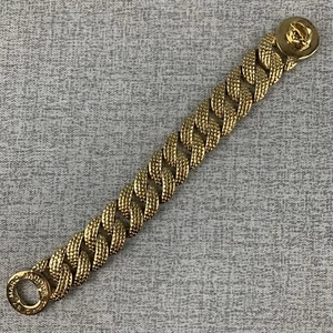 Marc Jacobs Panzer Glieder Armband 7" Grob Damen Drehverschluss Goldfarben - Bild 1 von 6