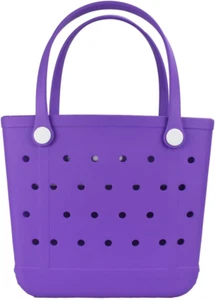 Beach Bag, Waterproof Beach Tote, Rubber Medium Tote Bag, Washable and Durable O - Picture 1 of 12