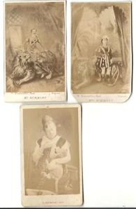 CIRQUE SCHMIDT. Dresseur de LIONS. 3 photographies Maunoury & Bienmüller 1877. - Bild 1 von 2