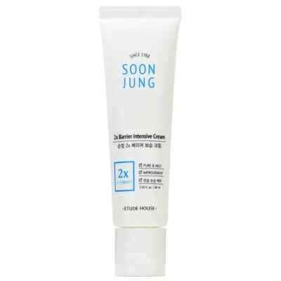 ETUDE Soonjung 2x Crema Intensiva Barrera 60 ml - 2,02 oz K-Crema Hidratante Foto 1 de 4