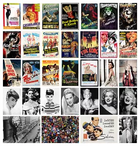 Classic Vintage Horror Movie Monroe Hepburn POSTERS OPTIONS A3 A4 BUY1GET2FREE - Picture 1 of 72