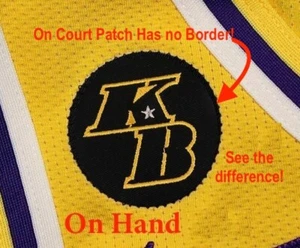 KB Patch Kobe Bryant LA Lakers Basketball Jersey Patch Patch un signed Iron On - Picture 1 of 3