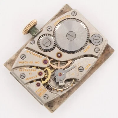 Vintage Wittnauer Caliber 7TN Revue 17-Jewel Wristwatch Movement, Keeps Time - Image 1 of 4