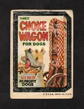 Choke Wagon 1973 Topps Wacky Packages Sticker 4th Series (LOW GRADE)