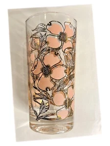 Juego De 8 Vasos De Colección Fred Press Circa 1950 Rosa Dogwood Hiballs MCM - Imagen 1 de 7