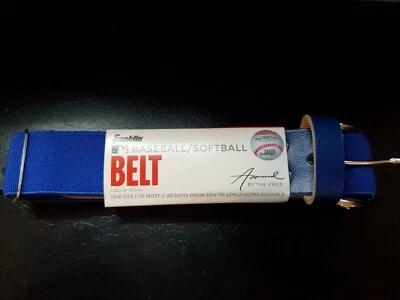 Nuevo con etiquetas Cinturón deportivo Franklin de béisbol/softbol azul real ajustable talla 22" a 42" Foto 1 de 3