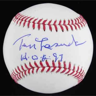 Tommy Lasorda Signed OML Baseball Inscribed "H.O.F. 97" (PSA COA) - Image 1 of 3