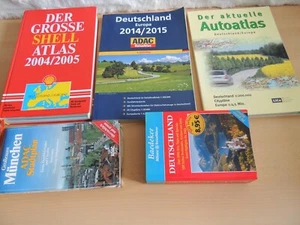 Konvolut Straßenatlas Straßenkarten Shell Atlas ADAC Reisatlas Baedeker TOP - Bild 1 von 4
