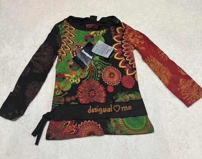 Desigual Girls Long Sleeve Printed Shirt Size 4 - Image 1 of 4