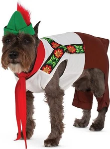 Lederhosen Hound Oktoberfest Funny Fancy Dress Up Halloween Pet Dog Cat Costume - Picture 1 of 10