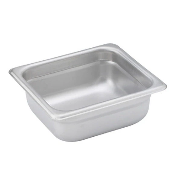 Sartén de mesa de vapor antiinterferencia Winco plateada 7" L x 6,4" W x 2,5" H Foto 1 de 1