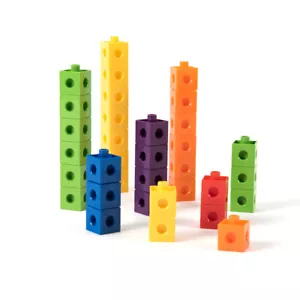 Mathe Gliederwürfel 50er Pack Würfel 2cm x 2cm x 2cm Verknüpfungszählwürfel - Bild 1 von 10