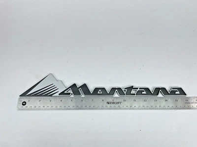 Pontiac Montana 1999-2005 emblema letras insignia logotipo puerta lateral carrocería cromo OEM Foto 1 de 4