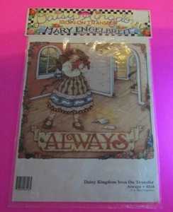 VTG DAISY KINGDOM Iron-on Transfer ALWAYS 6516 Mary Engelbreit NEW - Picture 1 of 1