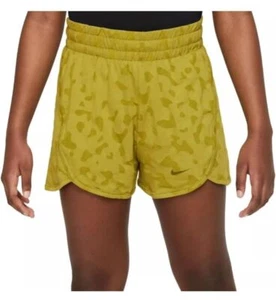 NWT NIKE Girl's Shorts Dri-Fit Knit High-Rise Green MSRP $38 Size S M XL - Picture 1 of 5