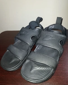 Sandali donna Nike tg 10 slip on punta aperta estivi comodi owaysis neri - Foto 1 di 14
