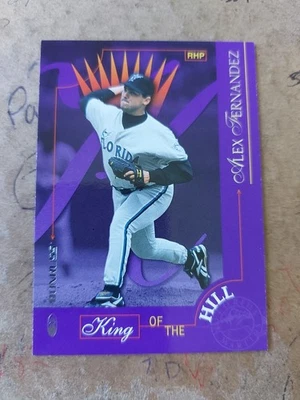 1997 Donruss King of The Hill Alex Fernandez Florida Marlins #433 - Imagem 1 de 2