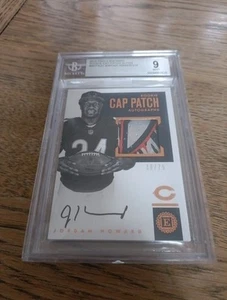 2016 Panini Encased Jordan Howard RC Cap Patch Auto /75 Chicago Bears BGS - Picture 1 of 7