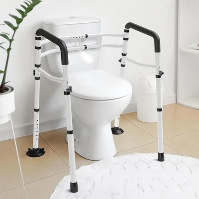 Toilet Safety Rails Adjustable Toilet Safety Frame Rails for Elderly Max.300 Lbs - Image 1 of 4