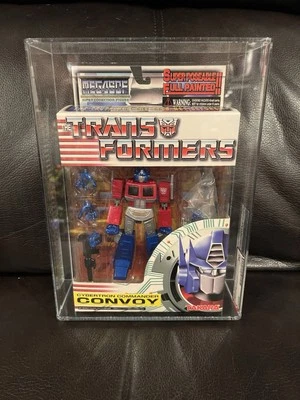 Takara Transformers Mega SCF Cybertron Commander Convoy Optimus Metallic AFA 90 - Image 1 of 3