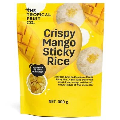 Crispy Mango Sticky Rice Thai-inspired Flavour Bite Sized Snack Juicy Pack 300g - Image 1 of 4