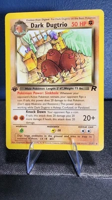 Dark Dugtrio (23) Rare Team Rocket 1st Edition 23/82 NM - Image 1 of 2
