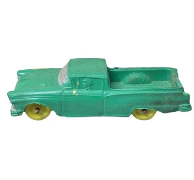 Camioneta pickup Ford Ranchero 1957 juguete de goma castaño rojizo vintage Foto 1 de 4