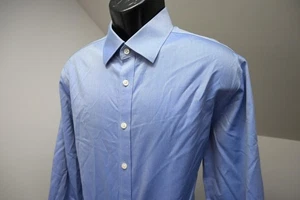 Charles Tyrwhitt Dress Shirt Slim Fit Long Sleeve Blue Mens Size 17-34 XL - Picture 1 of 8