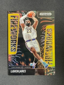 LeBron James 2024-25 Panini Prizm Black Fireworks Gold/10 #3 - Imagen 1 de 2