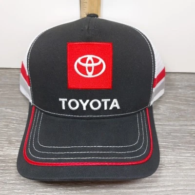 OFFICIAL Nascar Toyota Racing Strapback Hat Embroidered Logo Mesh Trucker Style  - Image 1 of 4