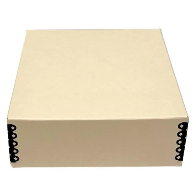 Caja de almacenamiento de archivo de museo 9,25 x 11,75 x 3 pulgadas Diseño frontal caída. Sin ácido con... Foto 1 de 4