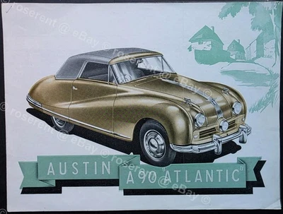 1949  ? the A 90 Austin Atlantic  -  specifications advertising brochure - Image 1 of 3