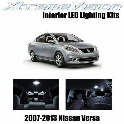 XtremeVision Interior LED for Nissan Versa 2007-2013 (6 PCS) Pure White - Image 1 of 4