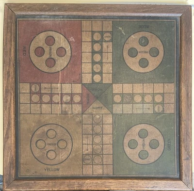 Very Rare Early Wooden Ludo Board With Prison By John Jaques & Son Ltd London  - Image 1 of 4