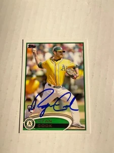 Oakland Athletics RYAN COOK Signed Card - Picture 1 of 1