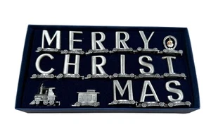 Juego Tren Feliz Navidad Fort Pewter 17 Piezas - Imagen 1 de 4