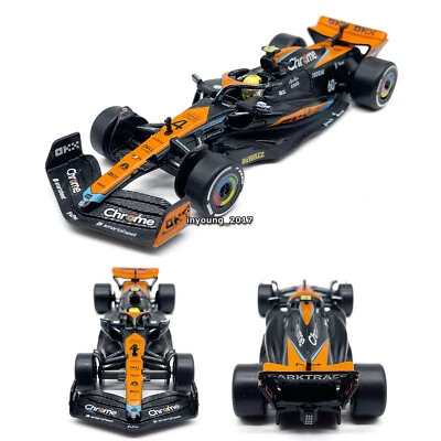 1:43 2023 F1 McLaren MCL60 Model Car Diecast Toy Cars Pull Back Lando Norris 4 - Image 1 of 4