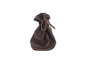 Genuine Leather Wallet Coin Pouch Case Drawstring String Bag Small Purse Storage - Picture 1 of 6