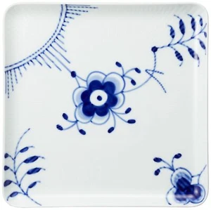 Royal Copenhagen Blue Fluted Mega Square Dish Plate Dish 20cm Gift Japan New - Picture 1 of 3