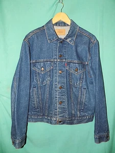NICE! Vtg 80s LEVI'S USA DENIM JACKET, TYPE 3, 70506-0217, ACTUAL 43"Ch, 41"W - Picture 1 of 14