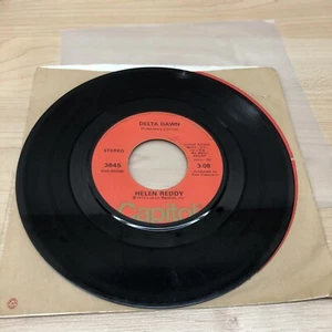 HELEN REDDY 7" 45 RPM - "Delta Dawn" "If We Could Still Be Friends" 1973 - Picture 1 of 3