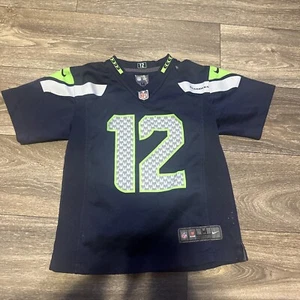 Nike Seattle Seahawks #12 FAN 12th Man On Field Trikot Jugend Größe Medium 5/6 #A - Bild 1 von 3